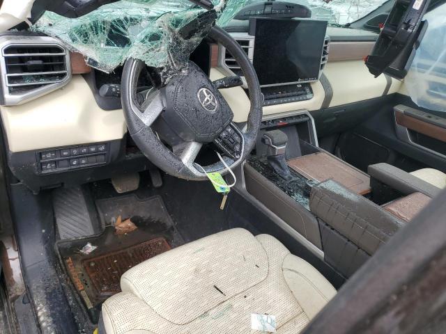 5TFMA5AB0NX004561 - 2022 TOYOTA TUNDRA CREWMAX PLATINUM ყავისფერი ფოტო 8