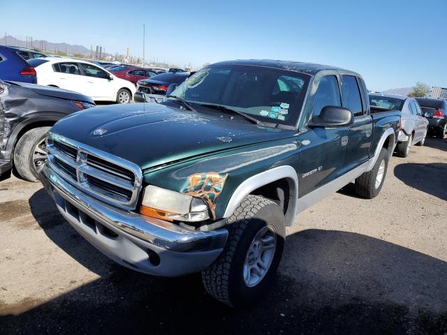 1B7GG2AN01S201922 - 2001 DODGE DAKOTA QUAD GREEN photo 1