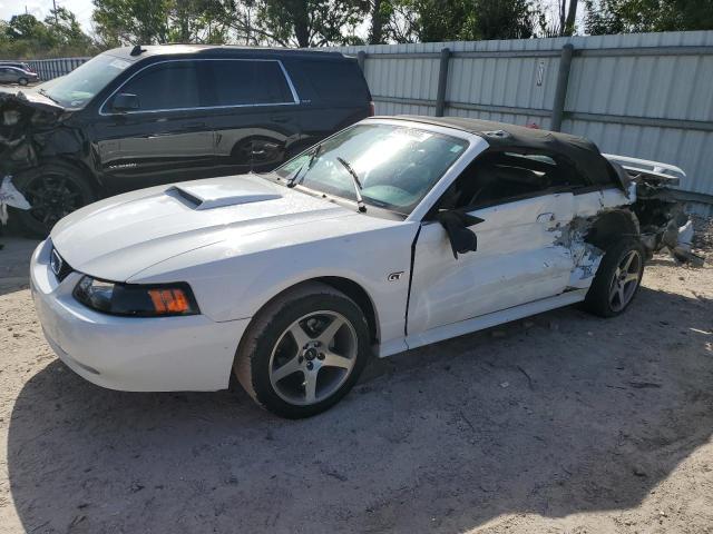 1FAFP45X42F199241 - 2002 FORD MUSTANG GT WHITE photo 1