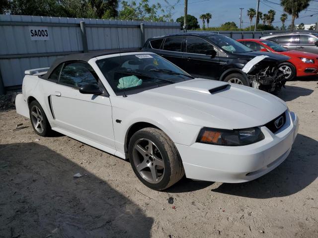 1FAFP45X42F199241 - 2002 FORD MUSTANG GT WHITE photo 4