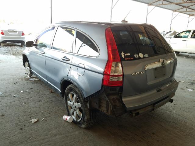 JHLRE38707C082254 - 2007 HONDA CR-V EXL BLUE photo 3