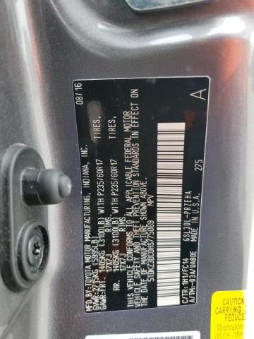 5TDKZ3DC0HS775069 - 2017 TOYOTA SIENNA LE GRAY photo 13