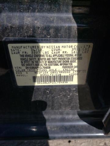 3N1AB6AP1CL754838 - 2012 NISSAN SENTRA 2.0 BLACK photo 13