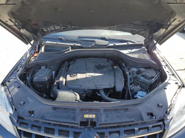 4JGDA5HB3CA074752 - 2012 MERCEDES-BENZ ML 350 4MATIC GRAY photo 12