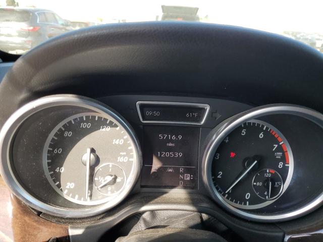 4JGDA5HB3CA074752 - 2012 MERCEDES-BENZ ML 350 4MATIC GRAY photo 9