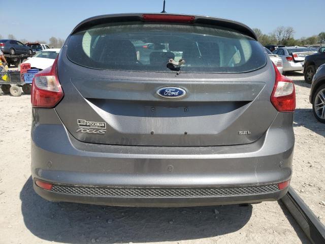 1FAHP3M20CL442314 - 2012 FORD FOCUS SEL GRAY photo 6