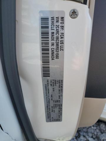 2C4RC1BG3MR531560 - 2021 CHRYSLER PACIFICA TOURING L WHITE photo 13