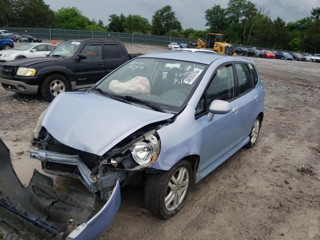 JHMGD38658S005268 - 2008 HONDA FIT SPORT BLUE photo 2