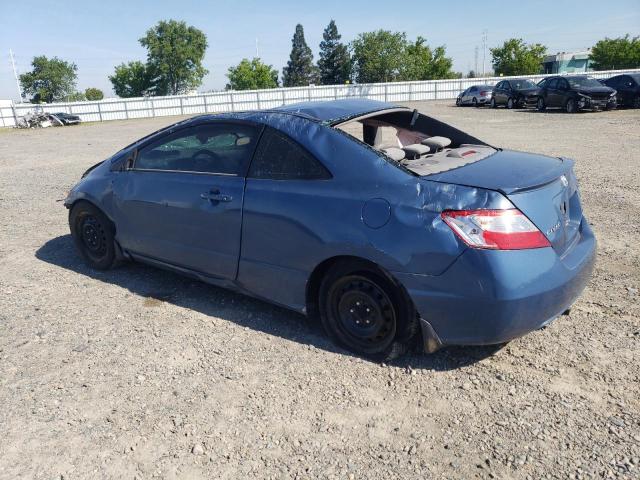 2HGFG12676H548760 - 2006 HONDA CIVIC LX BLUE photo 2