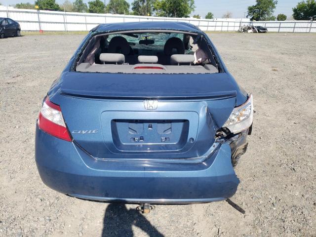 2HGFG12676H548760 - 2006 HONDA CIVIC LX BLUE photo 6