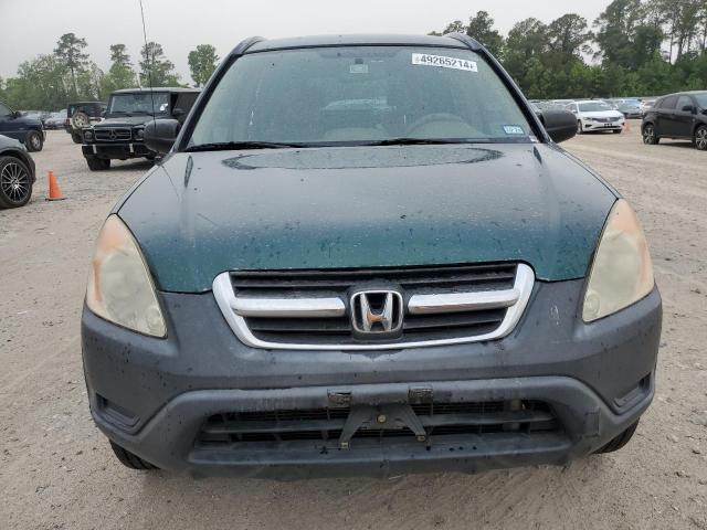 JHLRD68464C017737 - 2004 HONDA CR-V LX GREEN photo 5