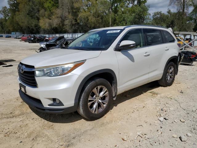 5TDJKRFH4FS140378 - 2015 TOYOTA HIGHLANDER XLE 白色 照片 1