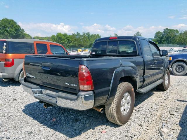 5TEUU42N26Z218309 - 2006 TOYOTA TACOMA ACCESS CAB ნაცრისფერი ფოტო 4