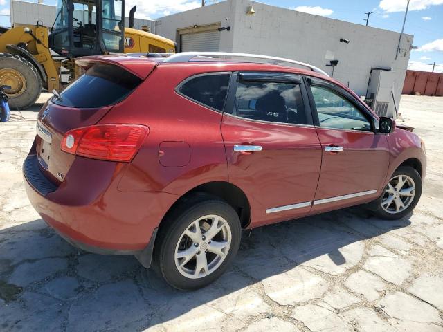 JN8AS5MTXBW189258 - 2011 NISSAN ROGUE S BURGUNDY photo 3