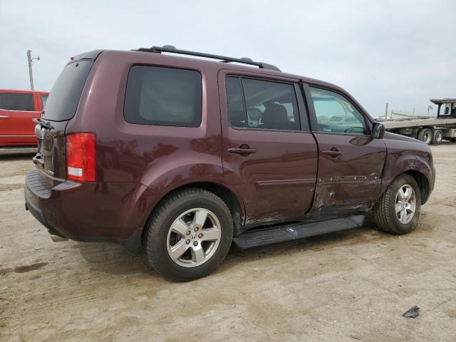 5FNYF4H50BB066075 - 2011 HONDA PILOT EXL BURGUNDY photo 3