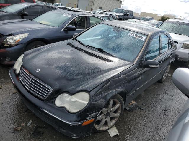 WDBRF40J23F382182 - 2003 MERCEDES-BENZ C 230K SPORT SEDAN BLACK photo 1