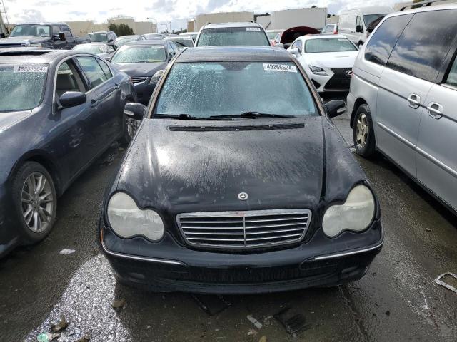 WDBRF40J23F382182 - 2003 MERCEDES-BENZ C 230K SPORT SEDAN BLACK photo 5