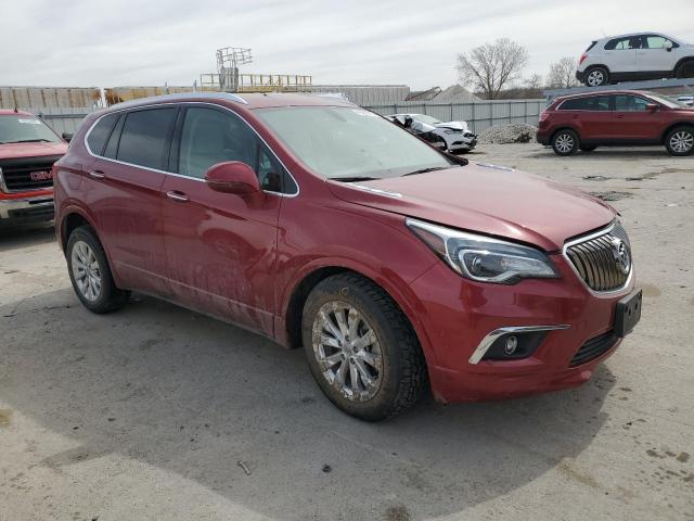 LRBFX1SA1JD006321 - 2018 BUICK ENVISION ESSENCE Бордовий фото 4