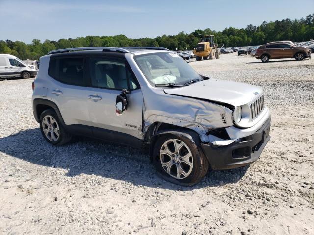 ZACCJBDT3GPC67129 - 2016 JEEP RENEGADE LIMITED SILVER photo 4