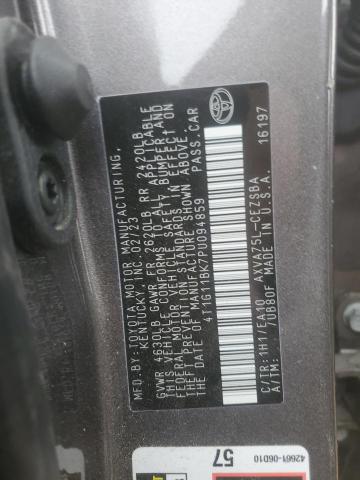 4T1G11BK7PU094859 - 2023 TOYOTA CAMRY SE NIGHT SHADE GRAY photo 12