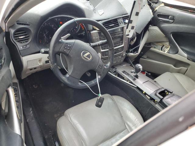 JTHBK262995088598 - 2009 LEXUS IS 250 WHITE photo 8