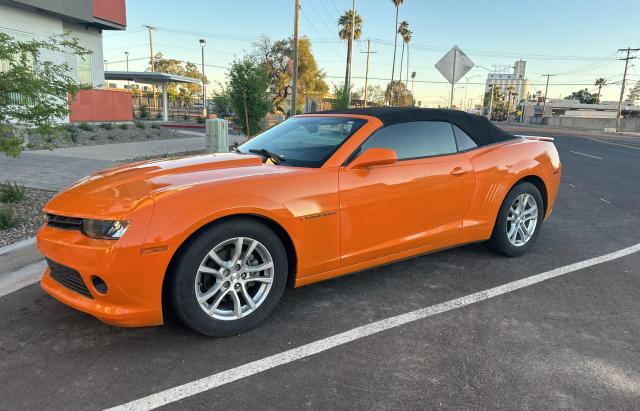 2G1FB3D37E9121916 - 2014 CHEVROLET CAMARO LT ORANGE photo 2