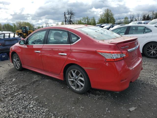 3N1AB7AP0FY296836 - 2015 NISSAN SENTRA S RED photo 2