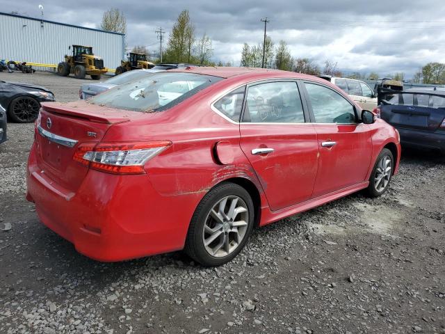 3N1AB7AP0FY296836 - 2015 NISSAN SENTRA S RED photo 3