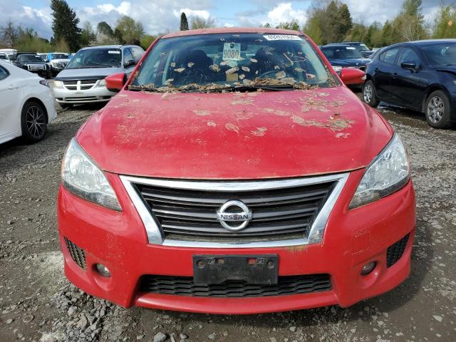 3N1AB7AP0FY296836 - 2015 NISSAN SENTRA S RED photo 5