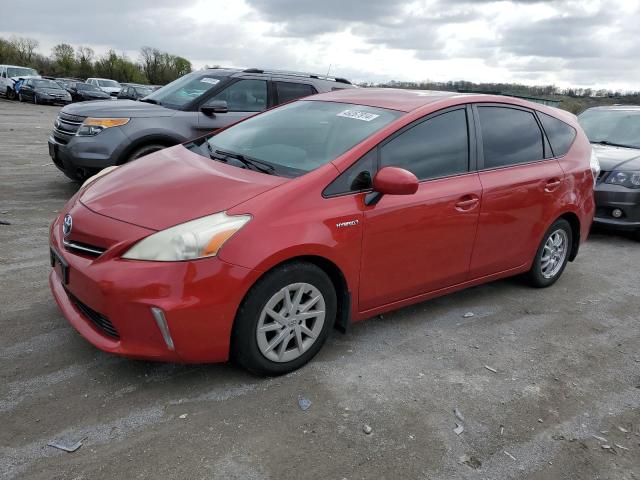 JTDZN3EUXC3146995 - 2012 TOYOTA PRIUS V RED photo 1