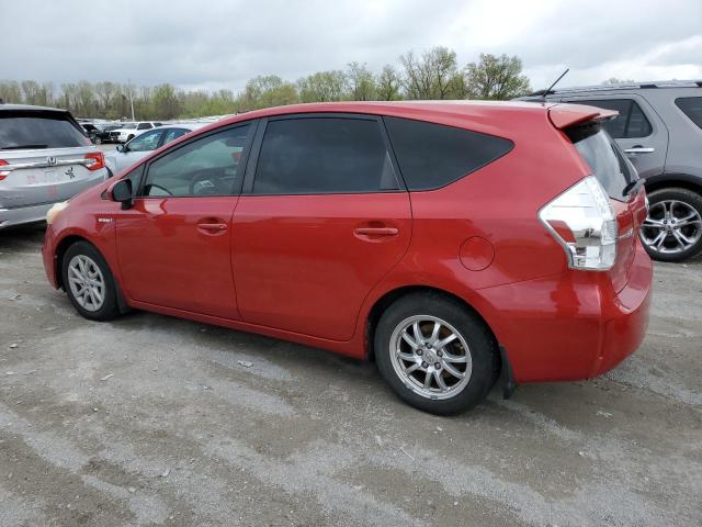 JTDZN3EUXC3146995 - 2012 TOYOTA PRIUS V RED photo 2