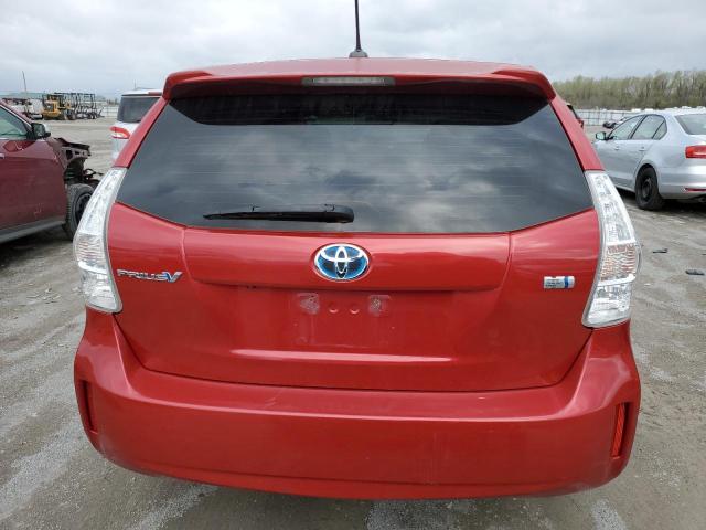 JTDZN3EUXC3146995 - 2012 TOYOTA PRIUS V RED photo 6