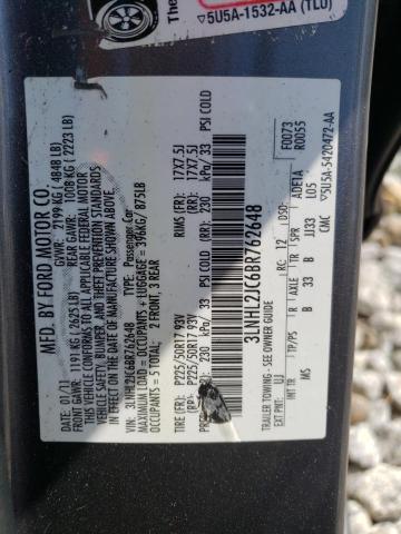 3LNHL2JC6BR762648 - 2011 LINCOLN MKZ GRAY photo 12