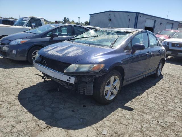 1HGFA16847L105807 - 2007 HONDA CIVIC EX BLUE photo 1