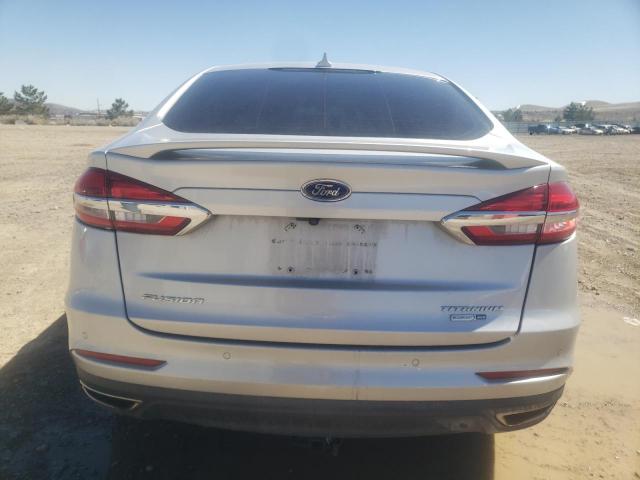 3FA6P0D97KR225796 - 2019 FORD FUSION TITANIUM SILVER photo 6