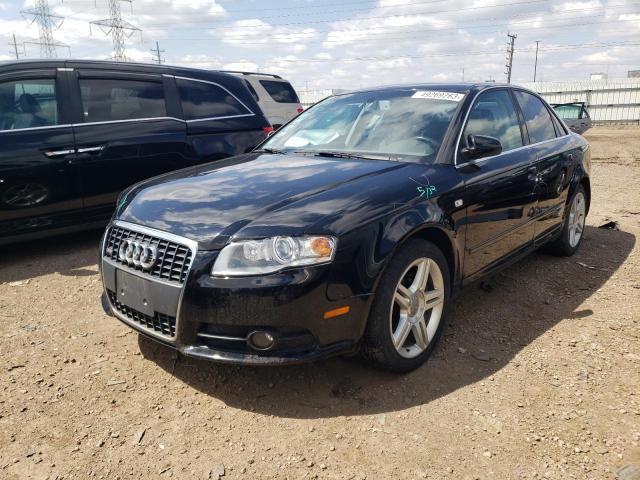WAUAF78E38A110460 - 2008 AUDI A4 2.0T BLACK photo 1