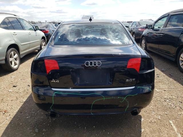 WAUAF78E38A110460 - 2008 AUDI A4 2.0T BLACK photo 6