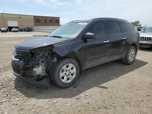 1GNKRFKD3GJ183908 - 2016 CHEVROLET TRAVERSE LS GRAY photo 1