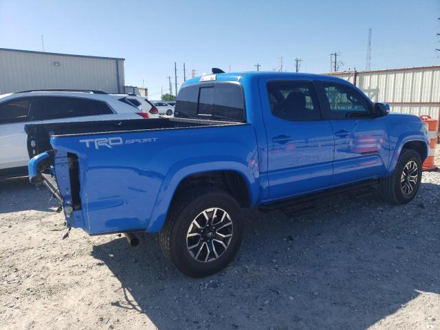 3TYAZ5CN3MT010480 - 2021 TOYOTA TACOMA DOUBLE CAB BLUE photo 3