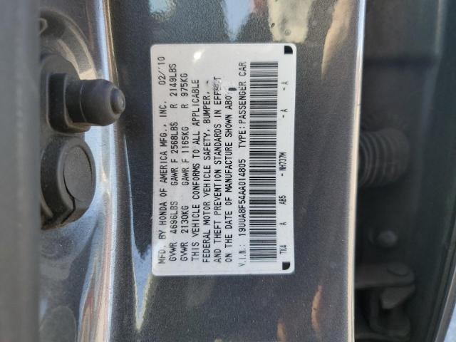 19UUA8F54AA014805 - 2010 ACURA TL GRAY photo 12