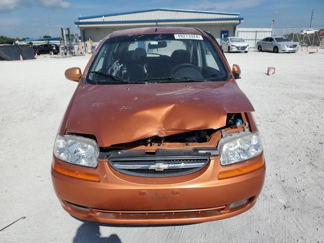 KL1TG66666B617401 - 2006 CHEVROLET AVEO LT ORANGE photo 5