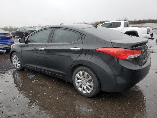 5NPDH4AE7BH054395 - 2011 HYUNDAI ELANTRA GLS BLACK photo 2