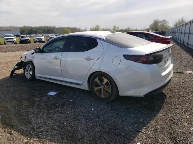 KNAGM4AD5F5086121 - 2015 KIA OPTIMA HYBRID WHITE photo 2