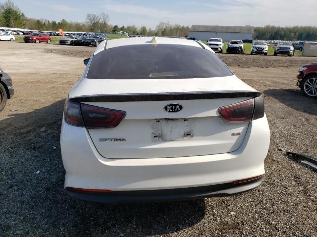 KNAGM4AD5F5086121 - 2015 KIA OPTIMA HYBRID WHITE photo 6