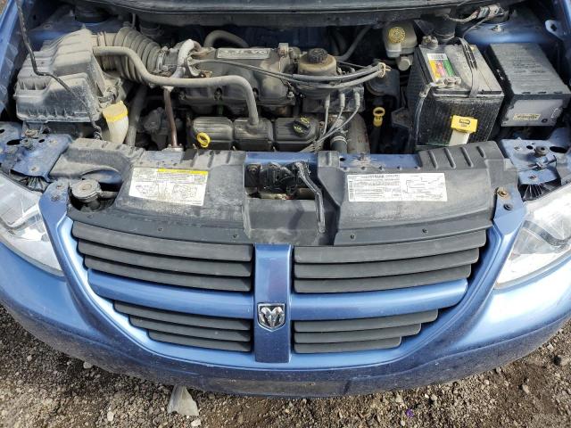 1D4GP45R97B174062 - 2007 DODGE CARAVAN SXT BLUE photo 12