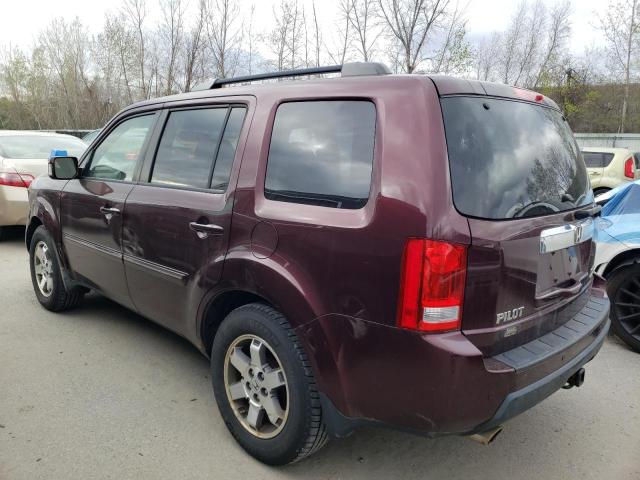 5FNYF48929B023161 - 2009 HONDA PILOT TOURING BURGUNDY photo 2