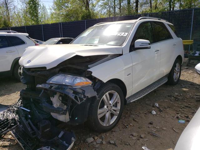 4JGDA5HB3CA028533 - 2012 MERCEDES-BENZ ML 350 4MATIC WHITE photo 1