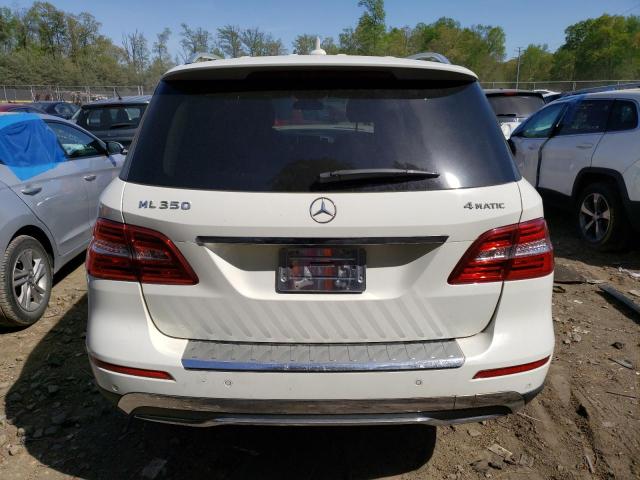 4JGDA5HB3CA028533 - 2012 MERCEDES-BENZ ML 350 4MATIC WHITE photo 6