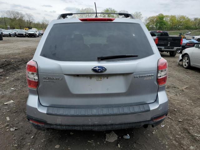 JF2SJAEC5EH441468 - 2014 SUBARU FORESTER 2.5I PREMIUM SILVER photo 6