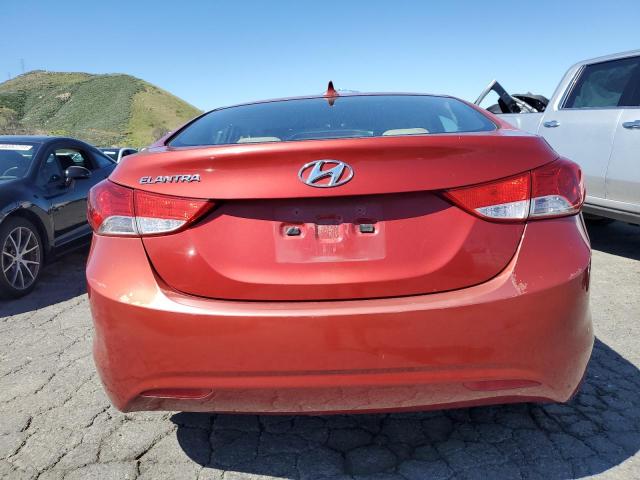 KMHDH4AE4DU734162 - 2013 HYUNDAI ELANTRA GLS RED photo 6